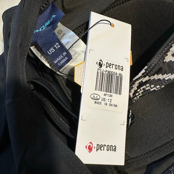 Women's Tummy Control Swimsuit One Piece Black Size 12 - Picture 4 of 6